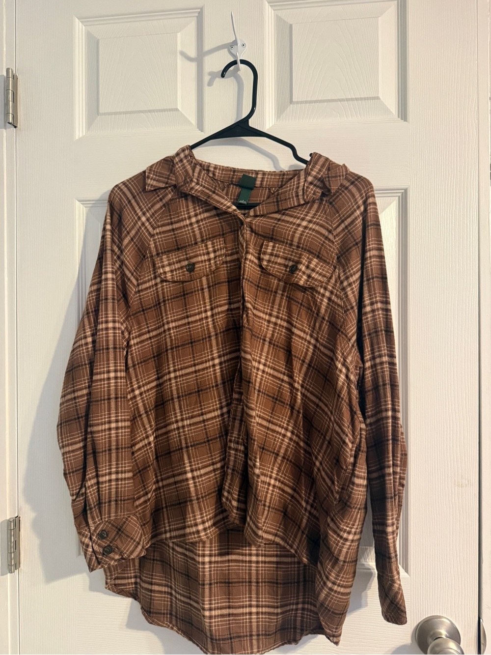wild fable Brown Plaid Button-Up Shirt